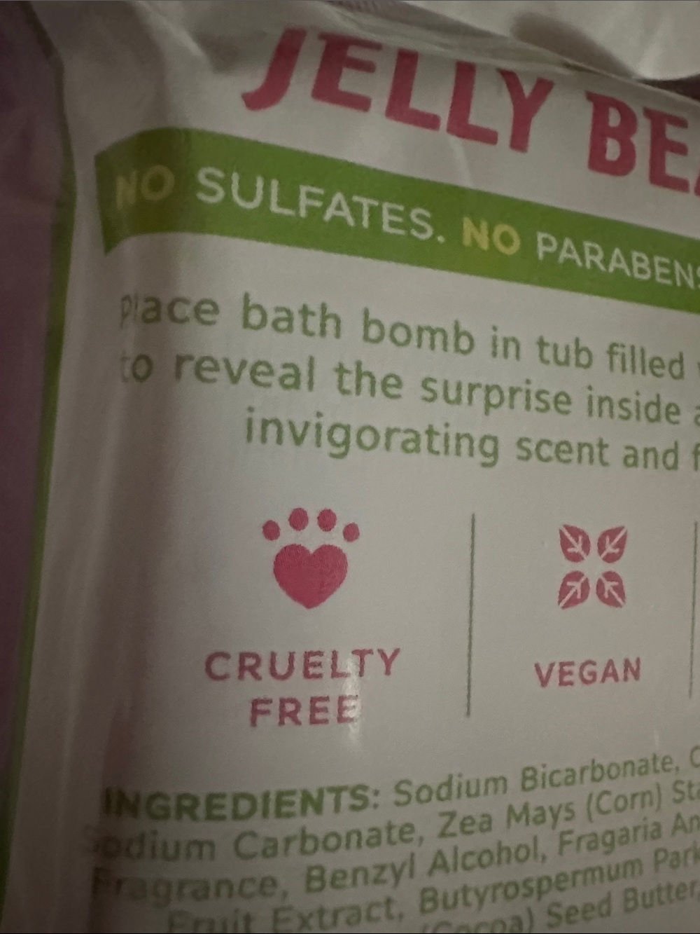 Feeling Smitten Jelly Bean Surprise Bath Bomb Toy Inside Vegan Cruelty Free NIP - Picture 7 of 8